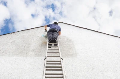 Peinture extérieure à l'Église-aux-Bois — façades et ravalement